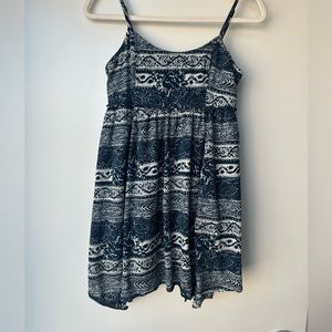 American Eagle Patterned Blue Dress Size S